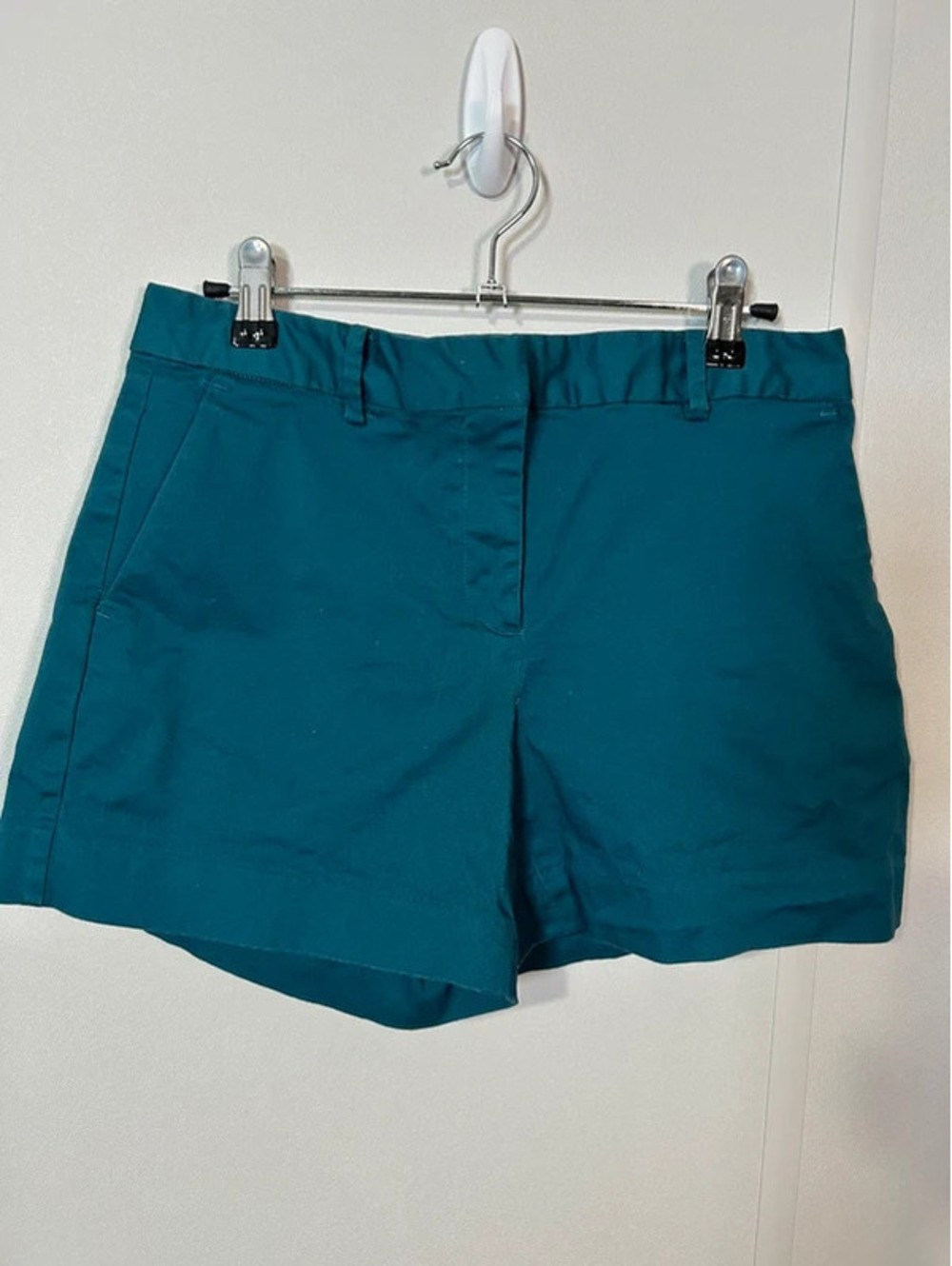 Michael Kors Teal Chino Shorts Women’s Size 4 Flat Front Pockets